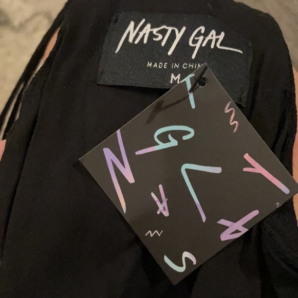 Nasty Gal Faux Wrap Fringe Maxi Dress w/ Tags - Picture 7 of 7